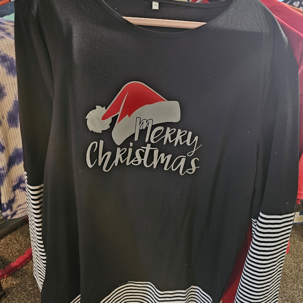 Black XXL Garment MERRY CHRISTMAS